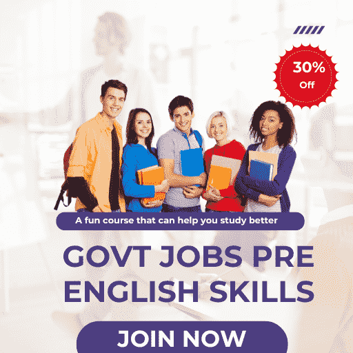 GOVT JOBS PRE ENGLISH  SKILLS